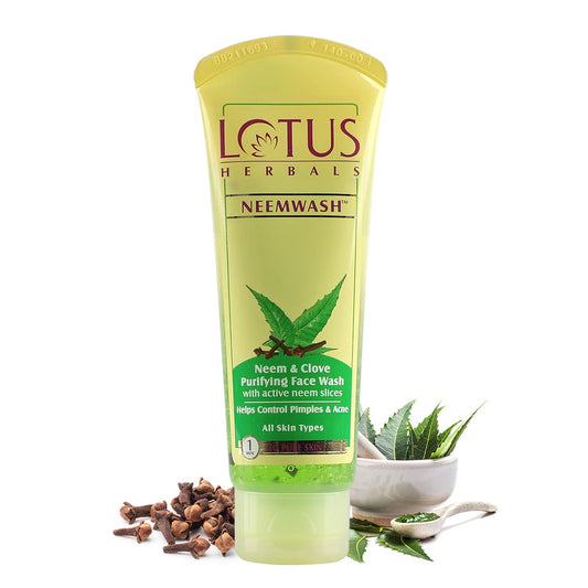 Lotus Herbals Neemwash Neem & Clove Face Wash, face wash, gel texture