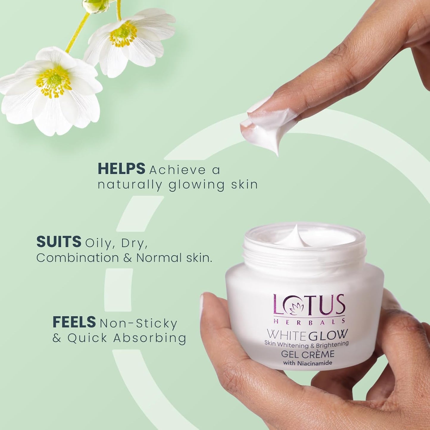 Lotus Herbals WhiteGlow Skin Brightening Gel Creme, gel creme, SPF 25 PA+++