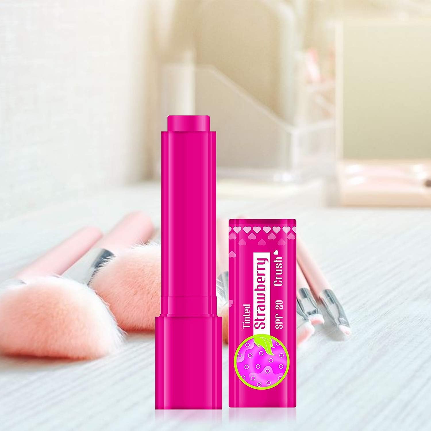 Lotus Herbals Lip Lush Tinted Lip Balm, lip balm, Strawberry Crush tint