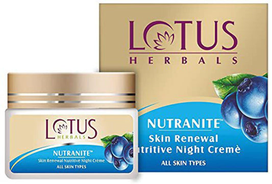 Lotus Herbals Nutranite Skin Renewal Nutritive Night Cream, night cream, rich creamy texture
