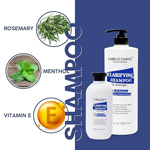 Cabelo Chave Clarifying  Rosemary Deep Cleansing Shampoo 1000ml