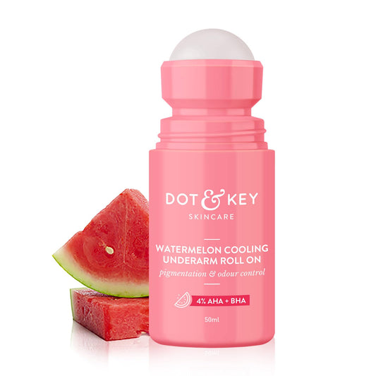 Dot & Key Watermelon Underarm Roll On, cooling freshness care, odour control
