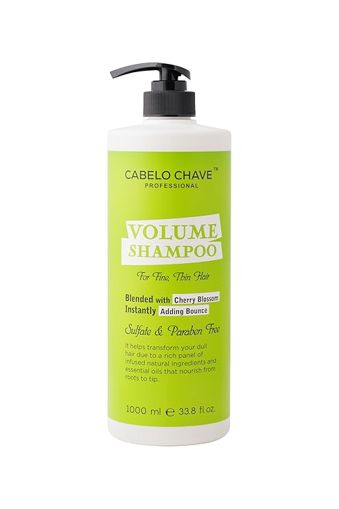 Cabelo Chave Volume Shampoo For Fine & Thin Hair | Adds Fullness & Strength 1000ml