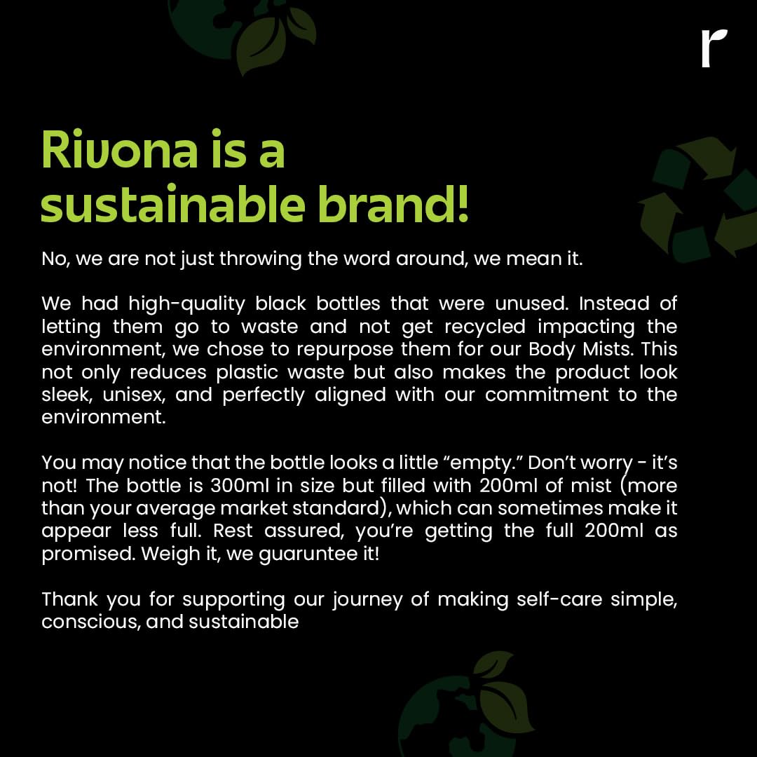 Rivona Vanilla Oud Body Mist, warm woody fragrance mist, long lasting body mist, rivona perfume