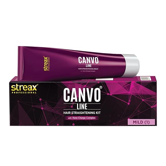 Streax Professional Canvoline Hair Straightening Intense Kit|160 gms|MRP 320