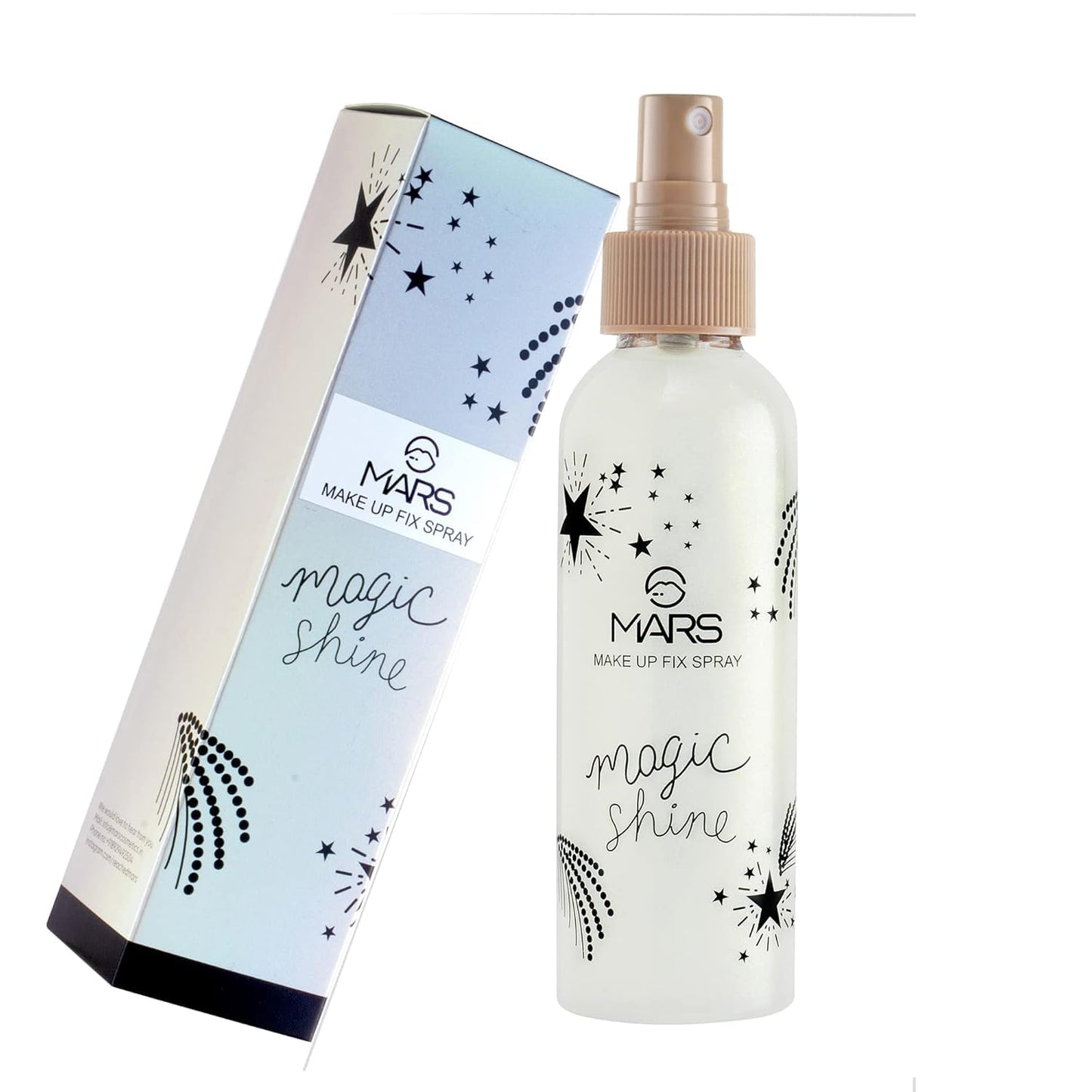 Mars Premium Magic Shine Long Lasting Makeup Fixer Spray|150 ml|MRP 349