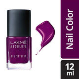 Lakme Absolute Gel Stylist Nail Color ï¿½ Poison|12 ml|MRP 350