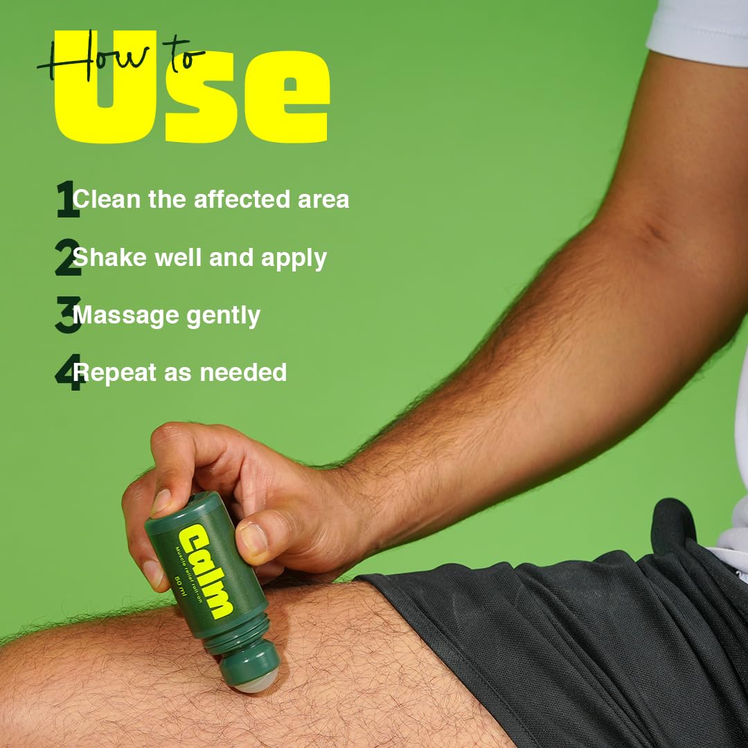 Rivona Calm Pain Relief Roll On, soothing massager, muscle relief care, rivona wellness