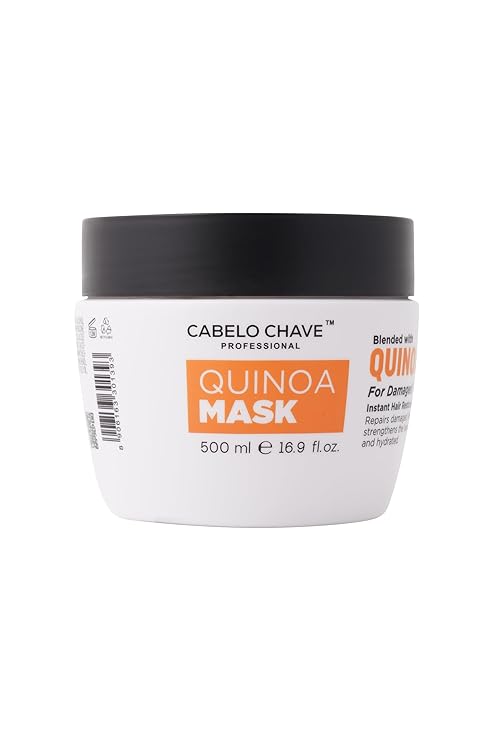 Cabelo Chave Quinoa Hair Mask l Repair, Hydrate & Strengthen Damaged Hair 500ml