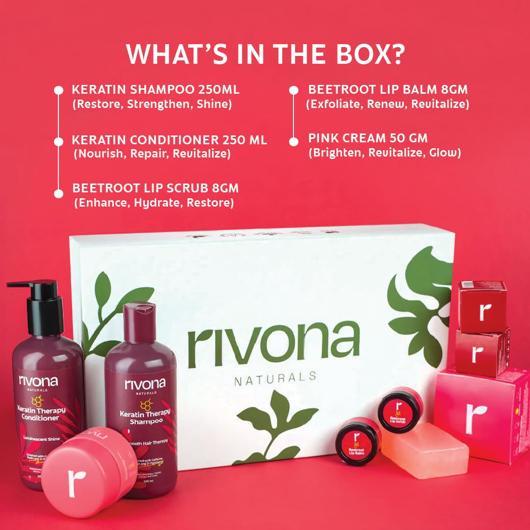 Rivona Pink Box Gift Set, premium skincare hamper, luxury gifting