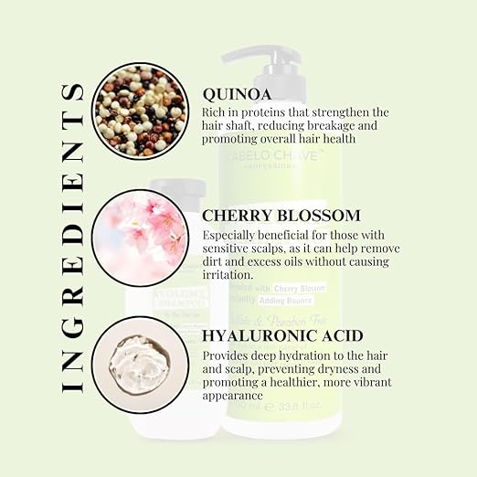 Cabelo Chave Volume Shampoo For Fine & Thin Hair | Adds Fullness & Strength 1000ml