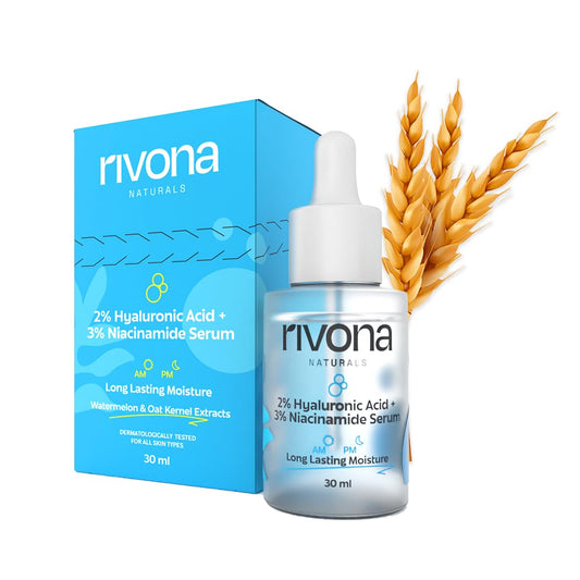 Rivona Niacinamide HA Serum, hydration face serum, oil balance skincare, daily serum