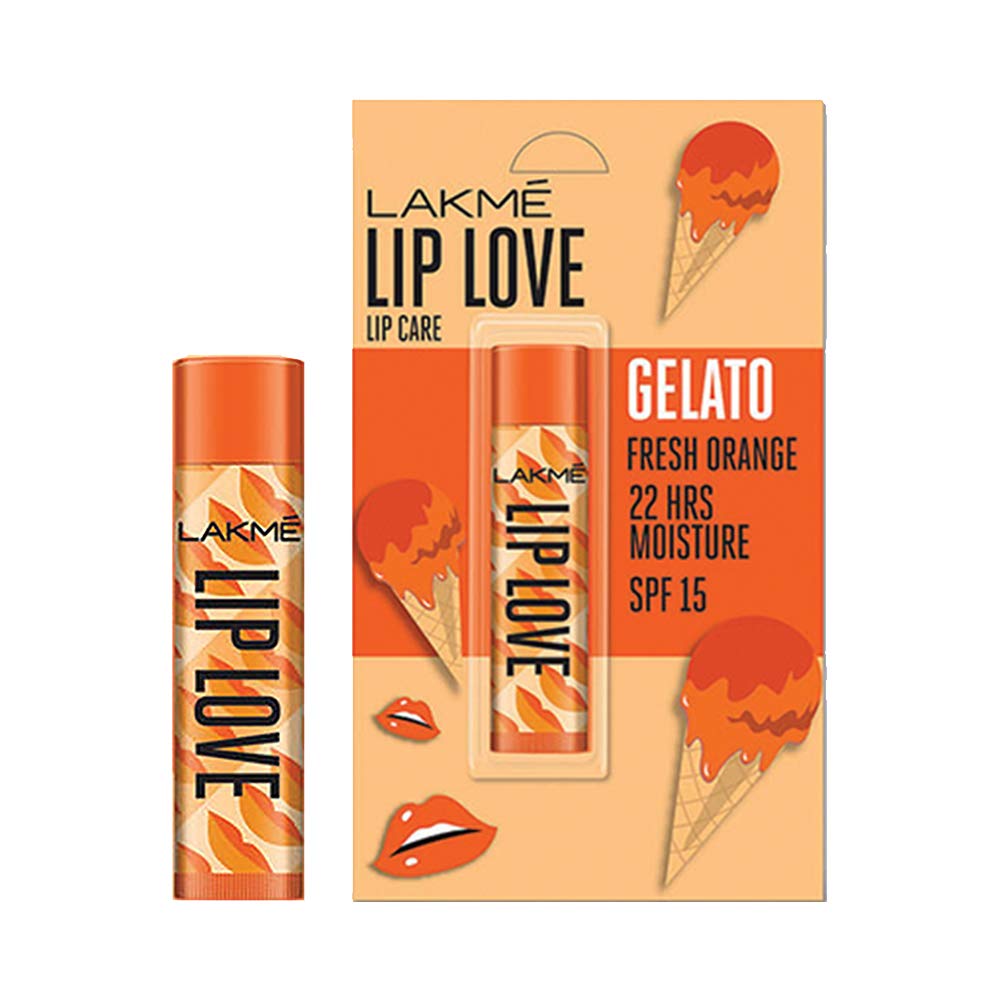 Lakme Lip Love Gelato Chapstick ï¿½ Fresh Orange|4.5 gms|MRP 199