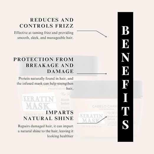 Cabelo Chave Botox Hair Mask For Frizz-Free Hair 250ml