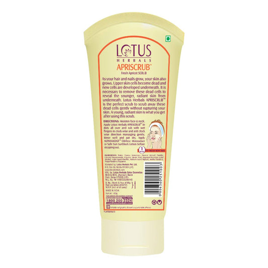 Lotus Herbals Apriscrub Fresh Apricot Scrub, face scrub, apricot granules