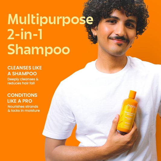 Rivona Honey Oat Shampoo, deep conditioning hair wash, nourishing hair care, gentle shampoo