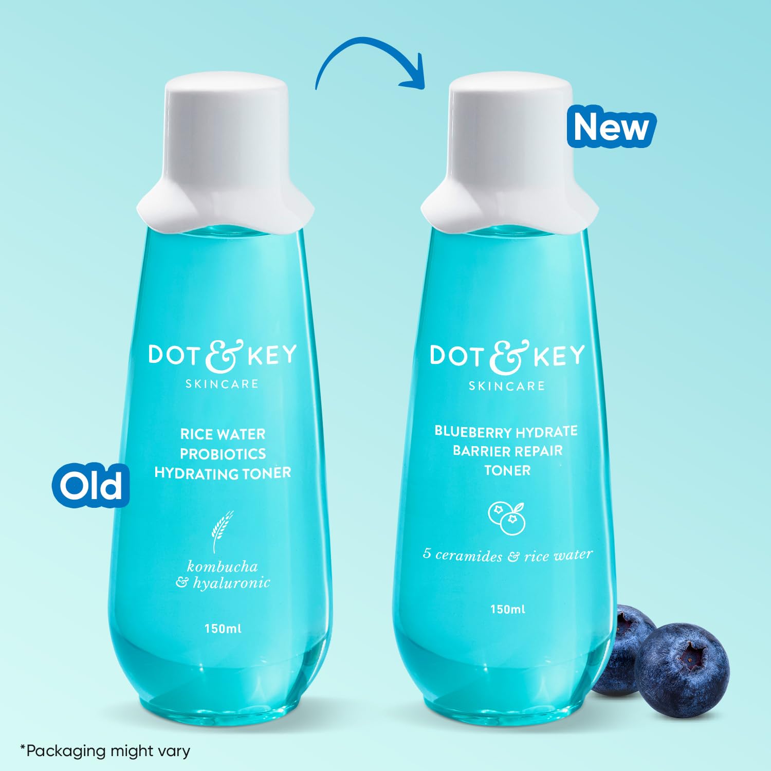 Dot & Key Blueberry Barrier Repair Toner, hydrating skincare toner, barrier strengthening care, gentle face toner
