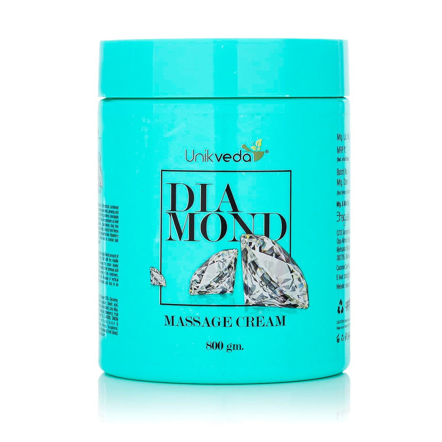 Unikveda Diamond Massage Cream, diamond massage cream, vitamin e enriched cream, skin nourishment, professional massage