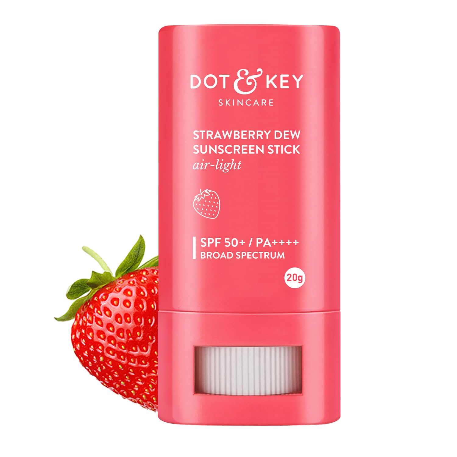 Dot & Key Strawberry Dew Sunscreen Stick, easy sun protection care