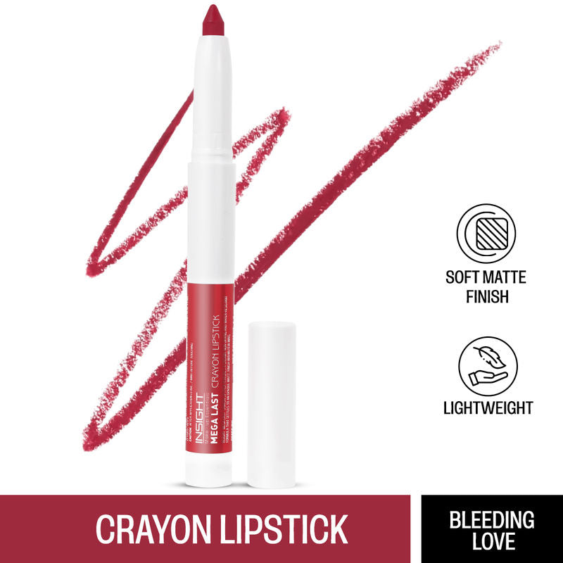 Insight Mega Last Crayon Lipstick 07 Bleeding Love|1.3 gms|MRP 280