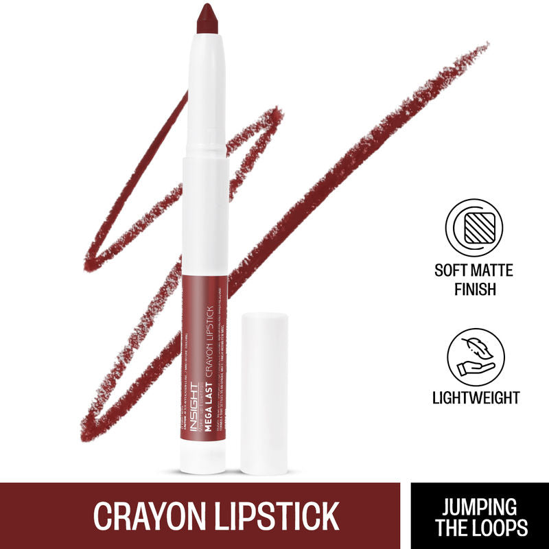 Insight Mega Last Crayon Lipstick 10 Jumping The Loops|1.3 gms|MRP 280