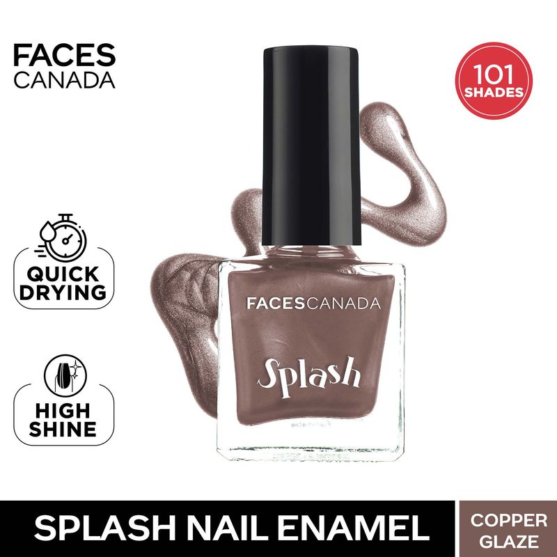 Faces Canada Splash Nail Enamel � 57 Copper Glaze|8 ml|MRP 129