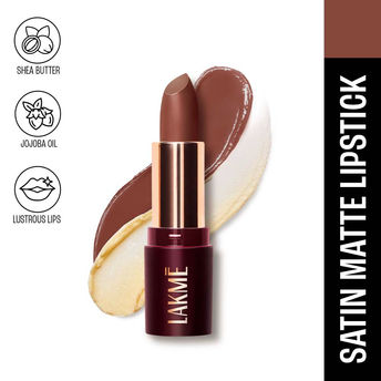 Lakmï¿½ Ultimate Glam Satin Matte Lipstick ï¿½ Nude Muse|4.3 gms|MRP 350