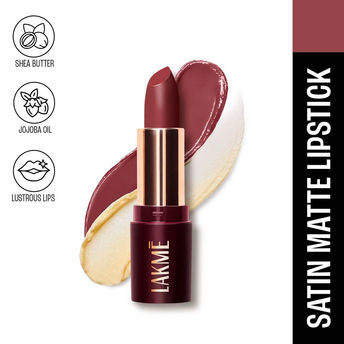Lakmï¿½ Ultimate Glam Satin Matte Lipstick ï¿½ Mauve Hue|4.3 gms|MRP 350