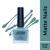 Nykaa Matte Nail Lacquer - Matcha Tiramisu 19|9 ml|MRP 229