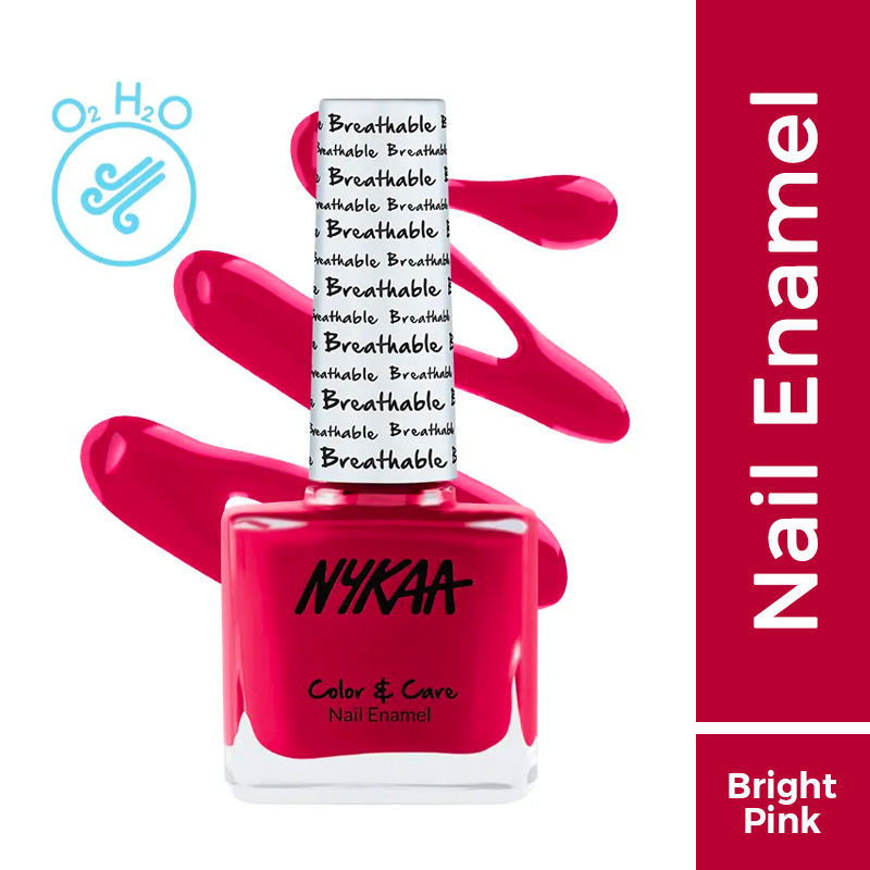 Nykaa Breathable Nail Enamel - Dreamy Dahlia - 323|9 ml|MRP 229