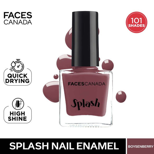 Faces Canada Splash Nail Enamel � 133 Boysenberry|8 ml|MRP 129