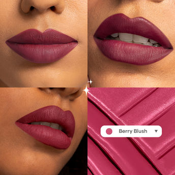 Nykaa Superlight Lip Cloud Airy Mousse Matte Liquid Lipstick for Lip & Cheek - Berry Blush|5 ml|MRP 799