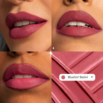 Nykaa Superlight Lip Cloud Airy Mousse Matte Liquid Lipstick for Lip & Cheek - Blushin Belini|5 ml|MRP 799