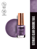 Lakme Ultimate Glam Chrome Metallic Finish Nail Paint ï¿½ CH2 Magenta|6 ml|MRP 215