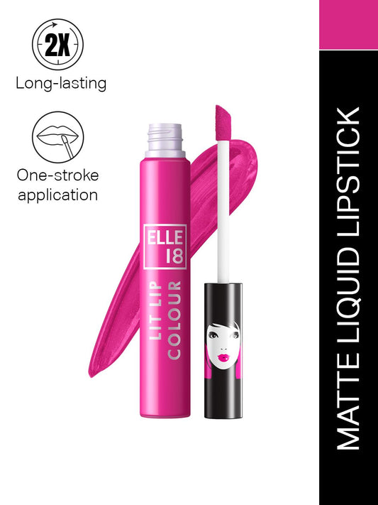 Lakme Elle 18 Liquid Lip Colour ï¿½ Flamingo Pink|5.6 ml|MRP 160