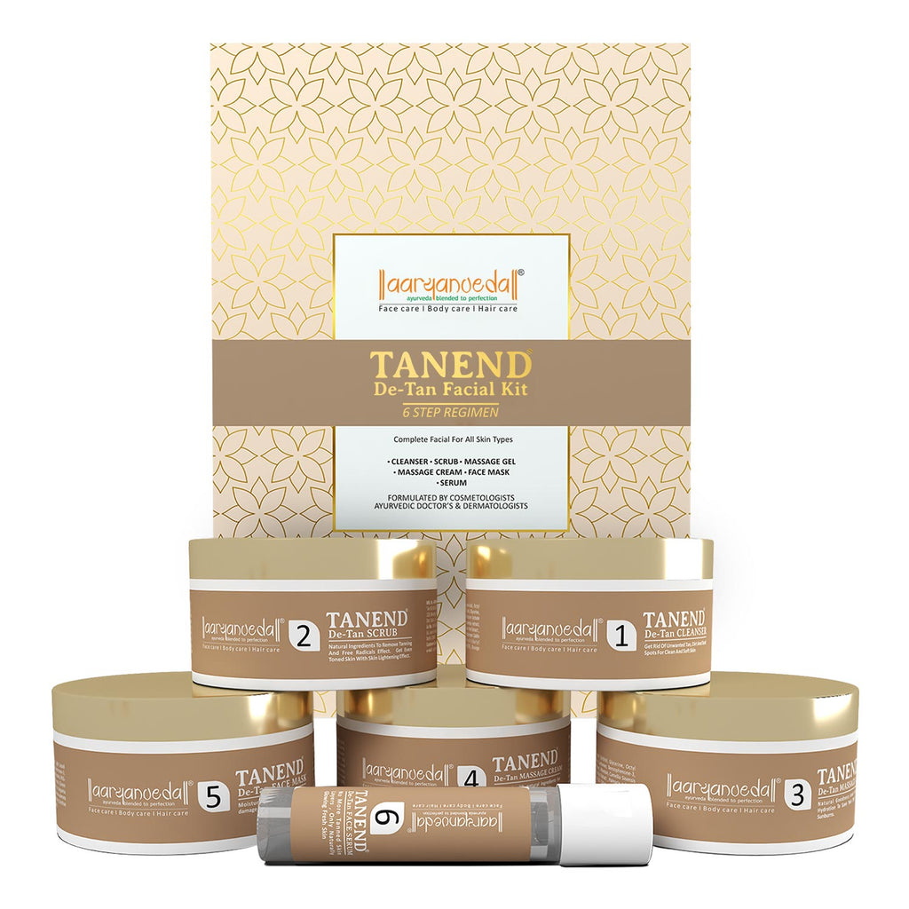 Aaryanveda - Tanend De-Tan Facial Kit|260 gms|MRP 1500