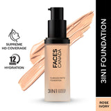 Faces Canada Flawless Matte Foundation - Rose Ivory 011|30 ml|MRP 999