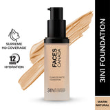 Faces Canada Flawless Matte Foundation - Warm Natural 021|30 ml|MRP 999
