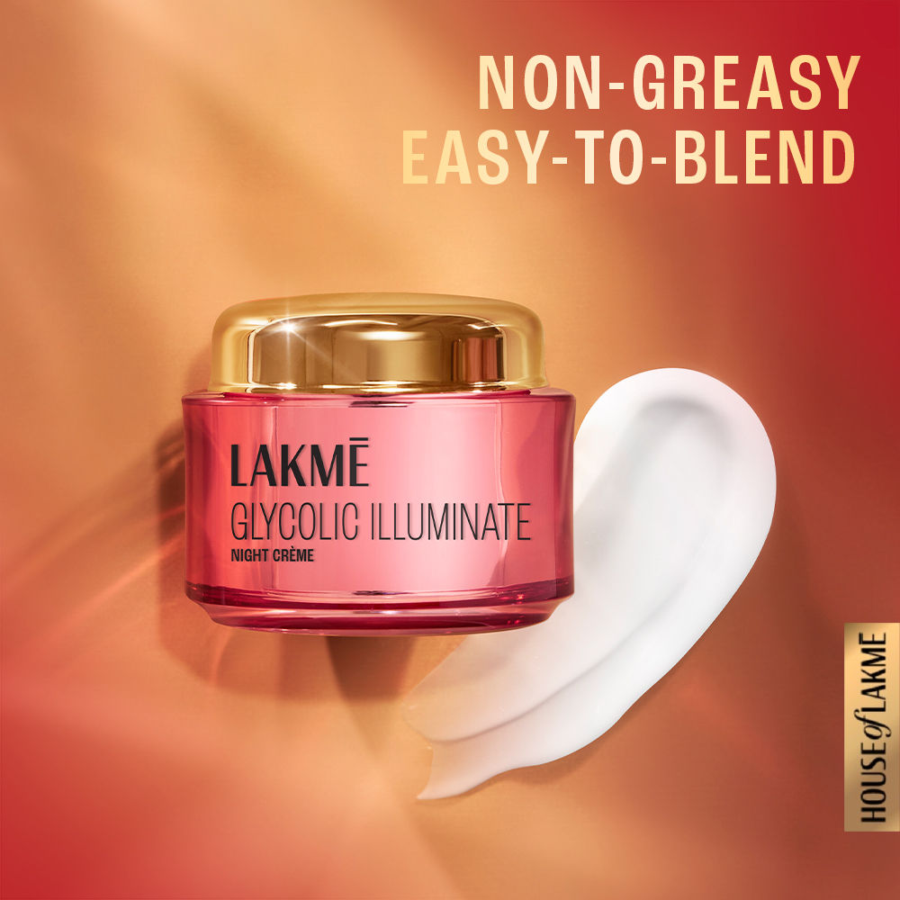 Lakm? Glycolic Illuminate Night Cream with Glycolic Acid|15 gms|MRP 399