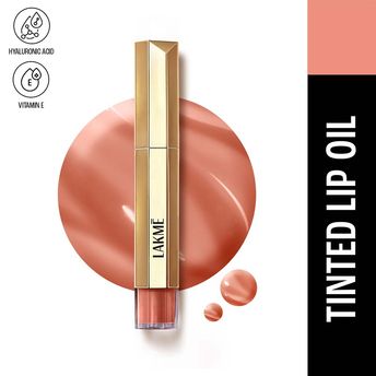 Lakmï¿½ 9 to 5 Overtime Shine Hydrating Tinted Lip Gloss Oil ï¿½ Everyday Nude|5.3 ml|MRP 799