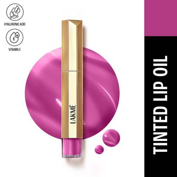 Lakmï¿½ 9 to 5 Overtime Shine Hydrating Tinted Lip Gloss Oil ï¿½ Violet Vixen|5.3 ml|MRP 799