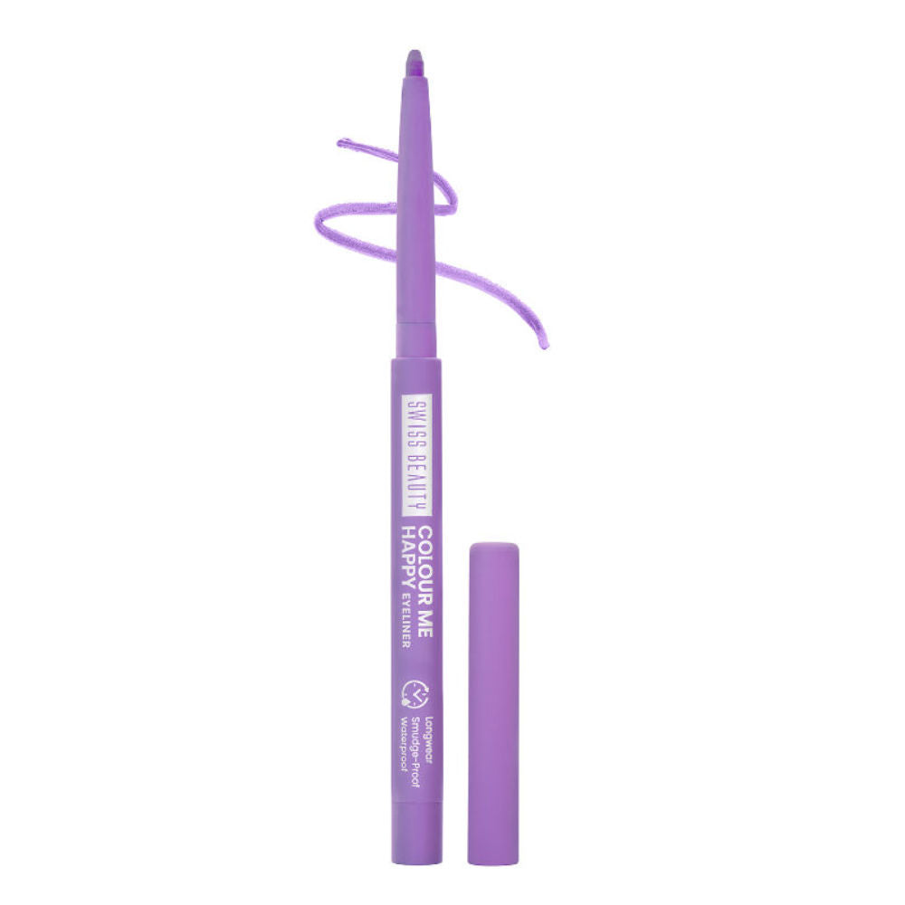 Swiss Beauty Colour Me Happy Eyeliner 08 Purple Aster|0.4 gms|MRP 249