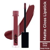Nykaa 8 Hour Lasting Full Cover Matte Gloss - Wild One|3.5 ml|MRP 599