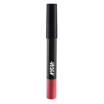 Nykaa Matte-illicious Transferproof Lip Crayon Lipstick with Free Sharpener - Pink On Fleek-03|2.8 gms|MRP 799