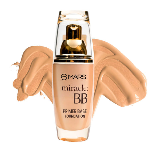 MARS Miracle BB Primer Base Matte Full Coverage Foundation Cream Beige-102|100 gms|MRP 429