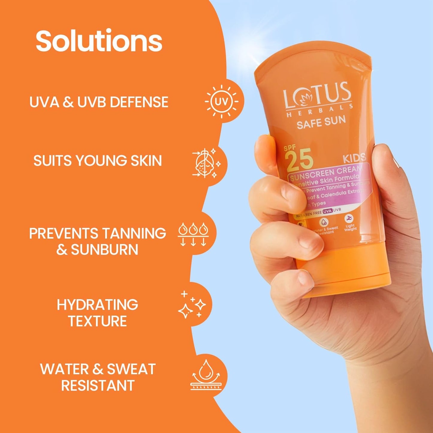 Lotus Herbals Safe Sun Kids Sunblock Cream, sunscreen cream, SPF 25