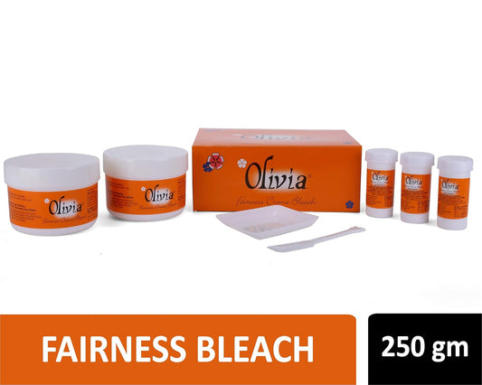 Olivia Skin Lightening Bleach, bright look face bleach, even tone skin care, salon bleach