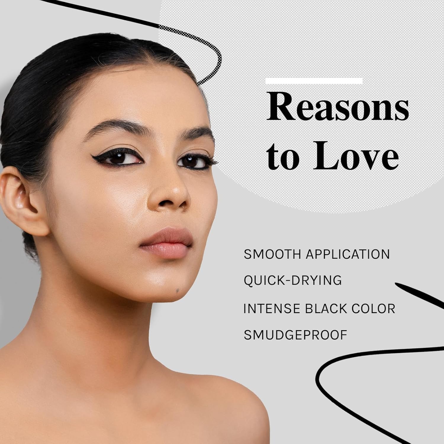 Lotus Make-Up Colorkick Insta-Shine Eye Liner, liquid eyeliner, Intense Black