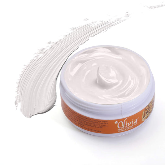 Olivia Herbal Fruit Face Pack, professional fruit facial, smooth skin texture care, herbal nourishment pack