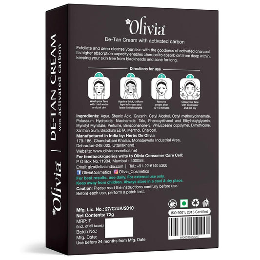 Olivia De Tan Bleach, tan care face bleach, fresh skin look, professional use